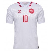 Dánsko Christian Eriksen #10 Vonkajší futbalový dres ME 2024 Krátky Rukáv